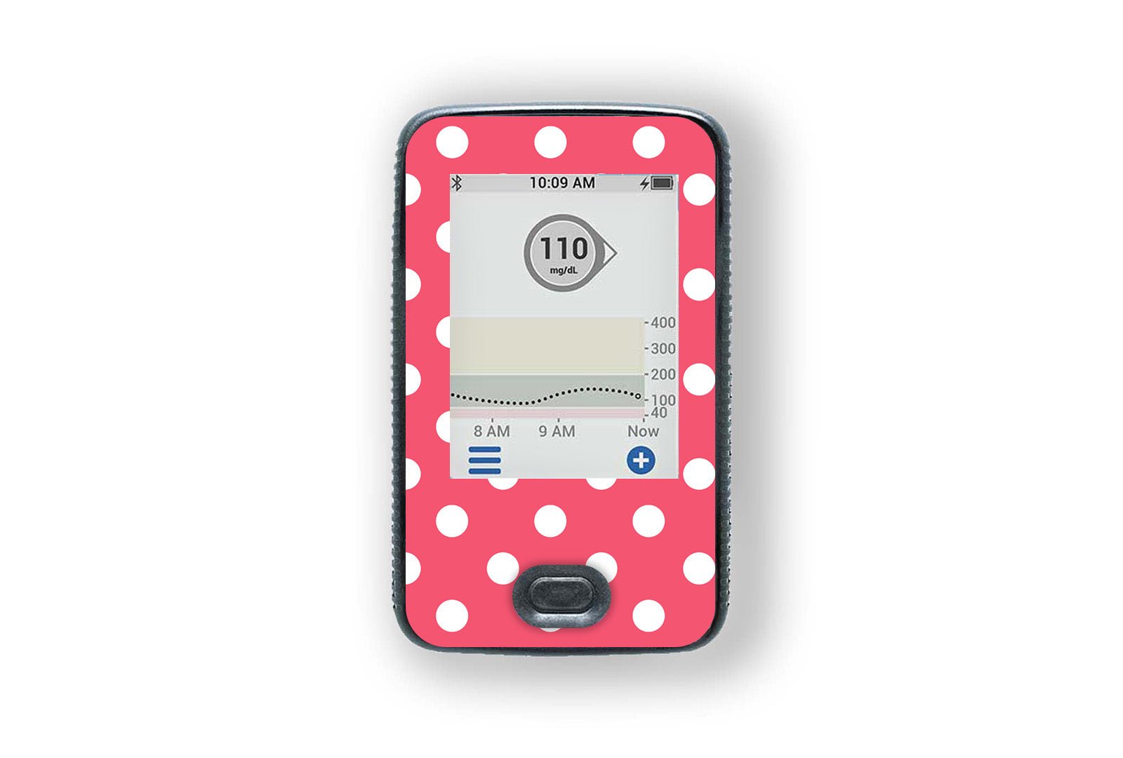 Red Polka Dot Sticker - Dexcom G6 / One Receiver for diabetes supplies and insulin pumps