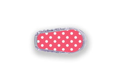 Red Polka Dot Sticker - Dexcom G6 / One Sensor for diabetes supplies and insulin pumps