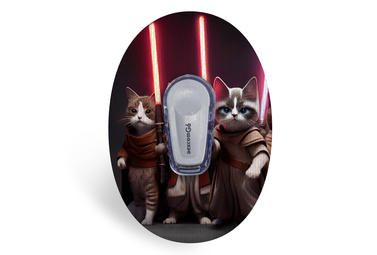 Space Wars Cat Patch for Dexcom G6 / One diabetes supplies and insulin pumps