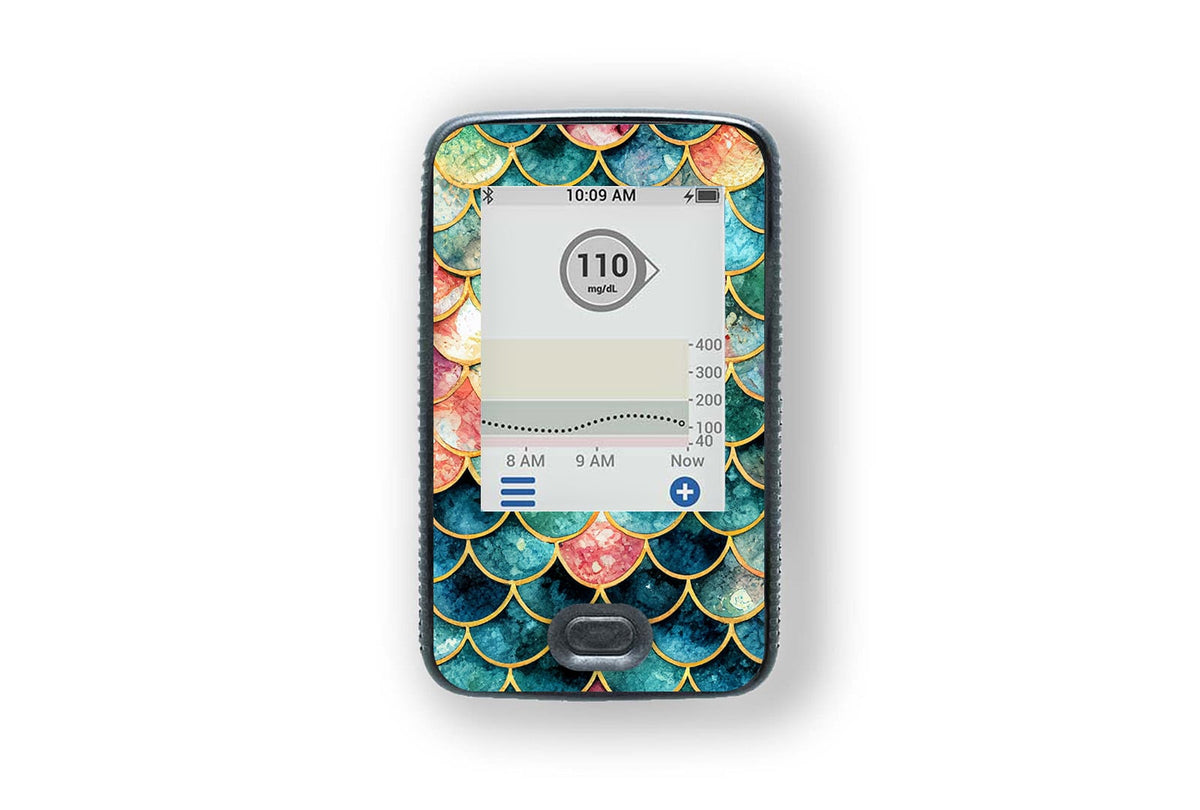 Sparkly Scales Sticker - Dexcom G6 Receiver for diabetes supplies and insulin pumps