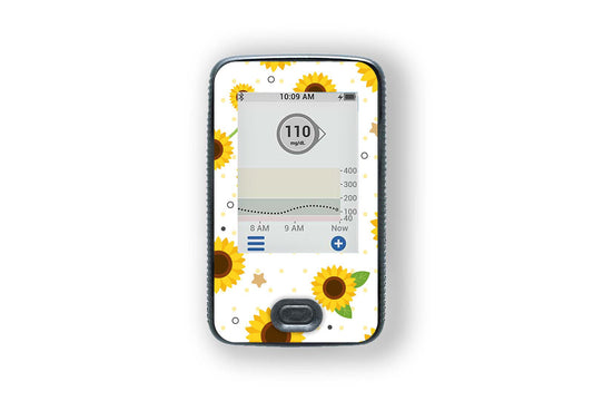 Sunflower Sticker - Dexcom G6 / One Receiver for diabetes supplies and insulin pumps