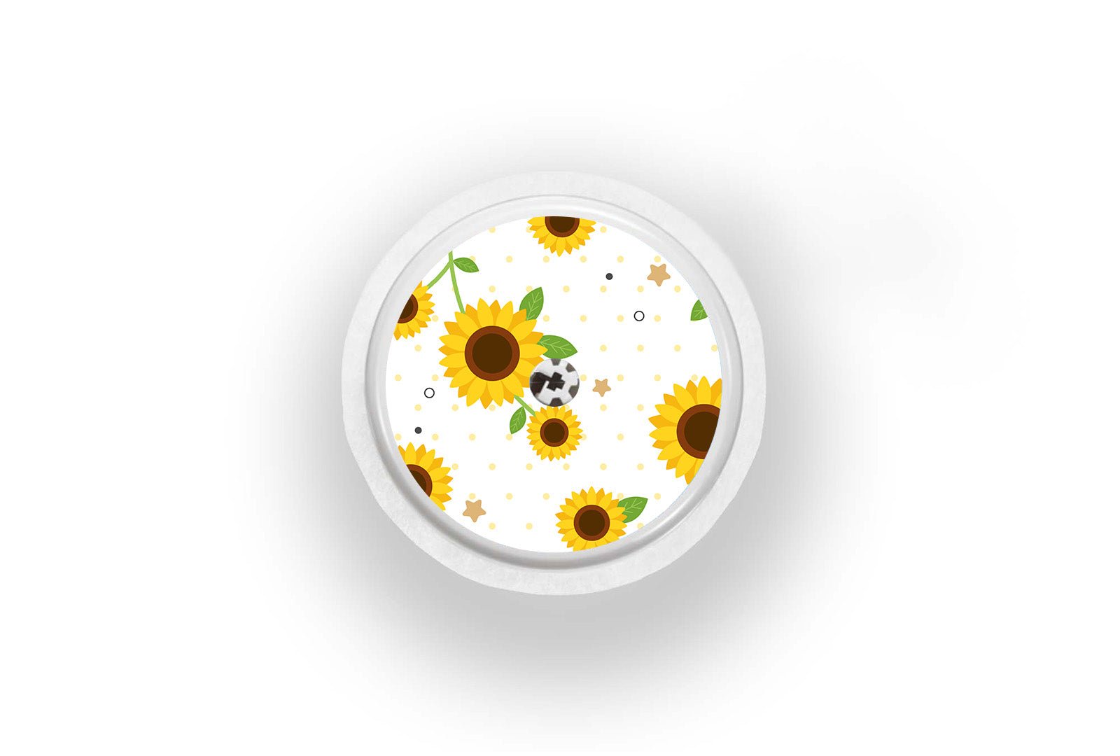 Sunflower Sticker - Libre 2 for diabetes supplies and insulin pumps