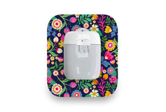 Vibrant Flowers Patch - Medtrum Pump for Single diabetes CGMs and insulin pumps