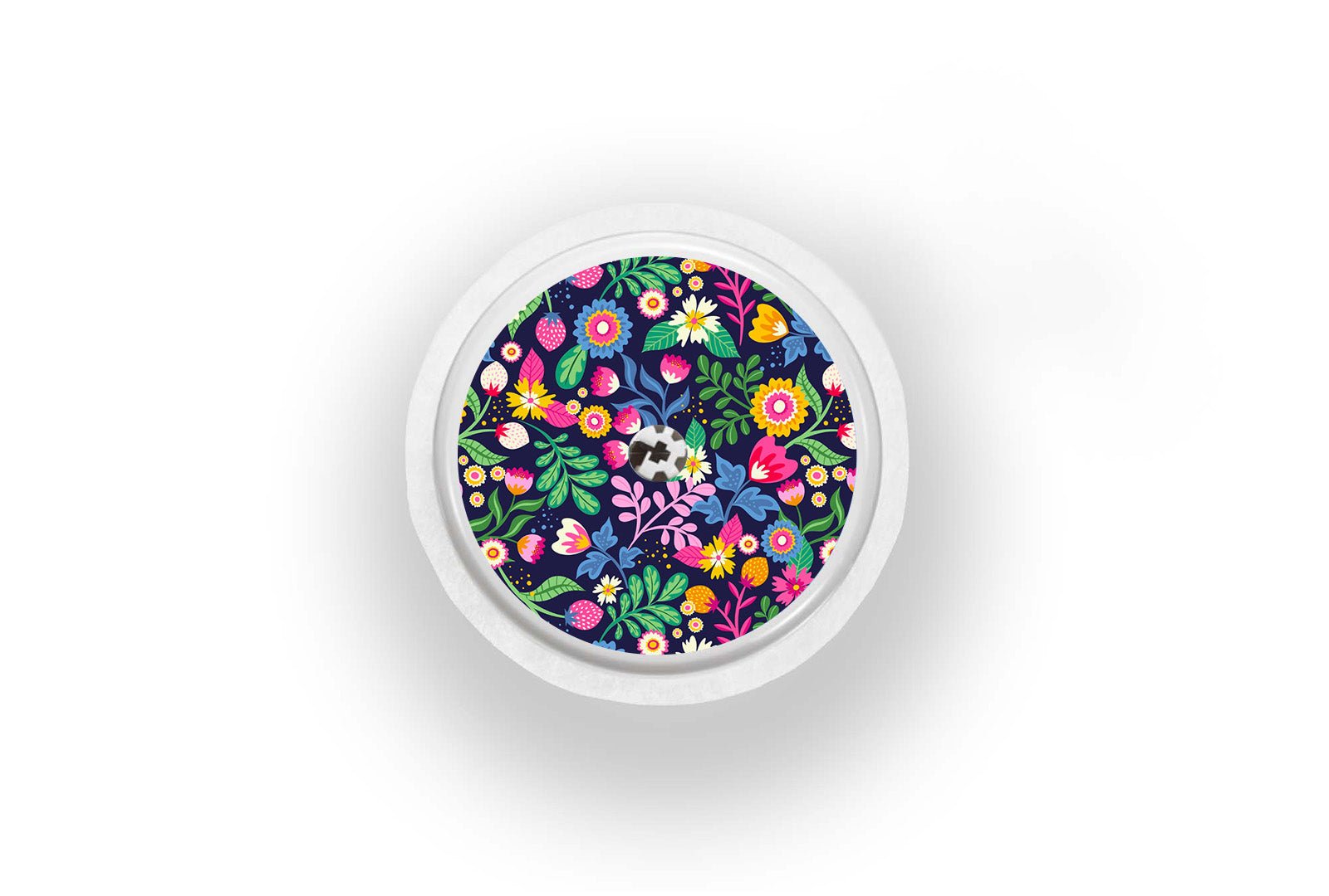 Vibrant Flowers Sticker - Freestyle Libre 1, 2, or 2+ for diabetes supplies and insulin pumps