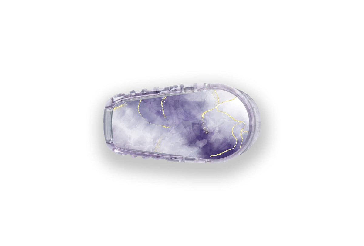 Violet Marble Sticker - Dexcom G6 / One Sensor for diabetes supplies and insulin pumps