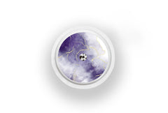 Violet Marble Sticker - Freestyle Libre 1, 2, or 2+ for diabetes supplies and insulin pumps