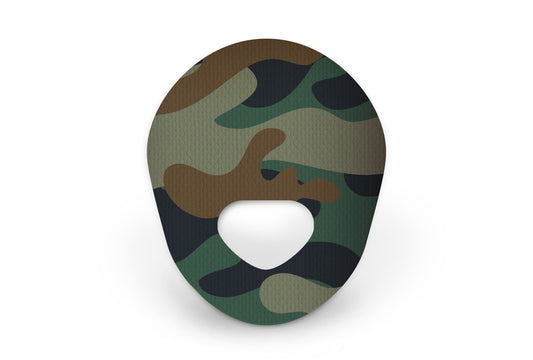 Woodland Camo Patch - Guardian Enlite for Guardian Enlite diabetes CGMs and insulin pumps