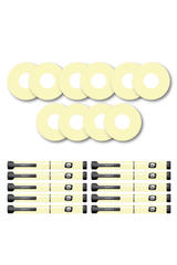 Yellow Pastel Patches Matching Set for Freestyle Libre diabetes supplies and insulin pumps