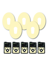 Yellow Pastel Patches Matching Set for Dexcom G6 diabetes supplies and insulin pumps