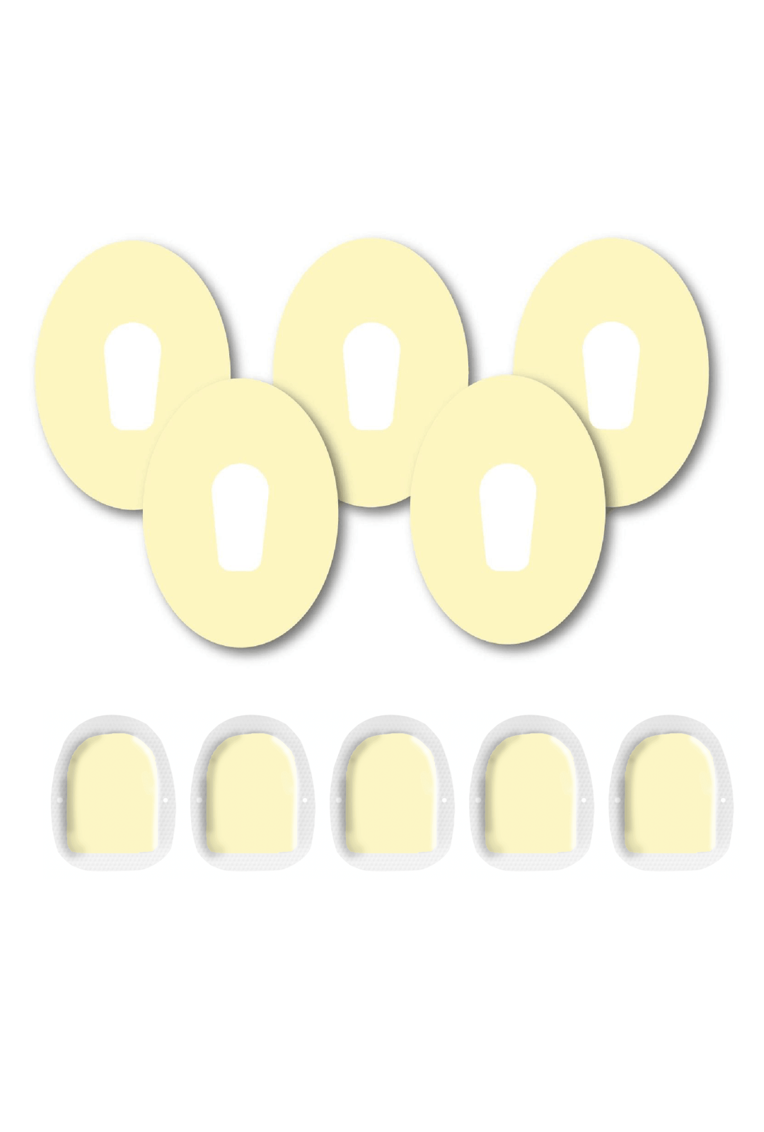 Yellow Pastel Patches Matching Set for Dexcom G6 diabetes supplies and insulin pumps