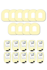 Yellow Pastel Patches Matching Set for Omnipod diabetes supplies and insulin pumps