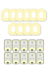 Yellow Pastel Patches Matching Set for Omnipod diabetes supplies and insulin pumps