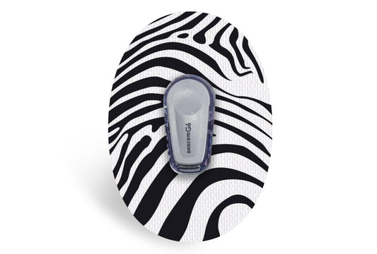 Zebra Print Patch - Dexcom G6 / One for Dexcom G6 / One diabetes CGMs and insulin pumps