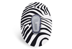 Zebra Print Patch for Dexcom G6 / One diabetes CGMs and insulin pumps